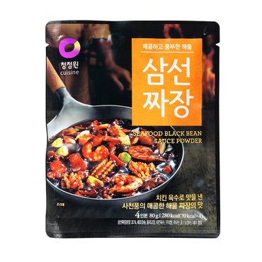 청정원 삼선짜장 분말 80g