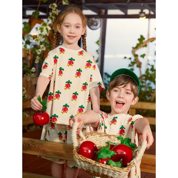 나염 반팔티셔츠