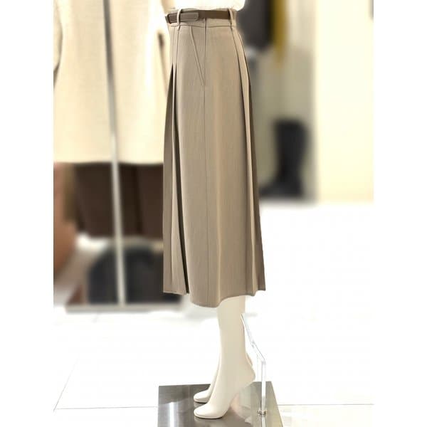 [부산점] [씨씨콜렉트] 벨티드 핀턱 플레어 스커트 (E261MSD101)