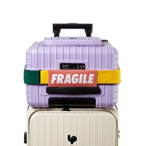 [무케] 럭키플래닛_고비욘드 엘라스틱 캐리어 벨트 Fragile (옐로우/그린)