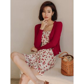 LS_Red pearl cardigan