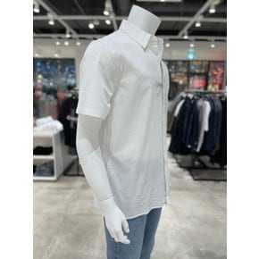 [파주점] [캘빈클라인진]남성 시어서커 클래식 버튼다운 반팔 셔츠 4LF187G-YAA