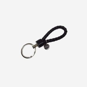 보테가 베네타 로고 태그 키링 블랙 Bottega Veneta Logo Tag Keyring Black