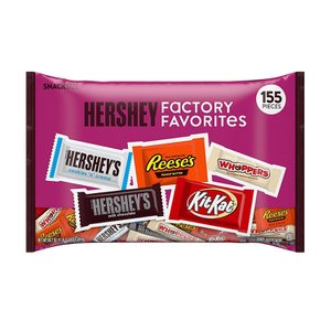  [해외직구]허쉬 팩토리 초콜릿 믹스 155입 1.9kg Hershey Factory Favorites Chocolate mix Assortment 68oz