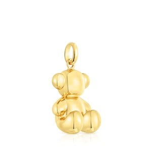 라지 실버 버메일 볼드 베어 펜던트 / Large silver vermeil Bold Bear pendant / 211564560