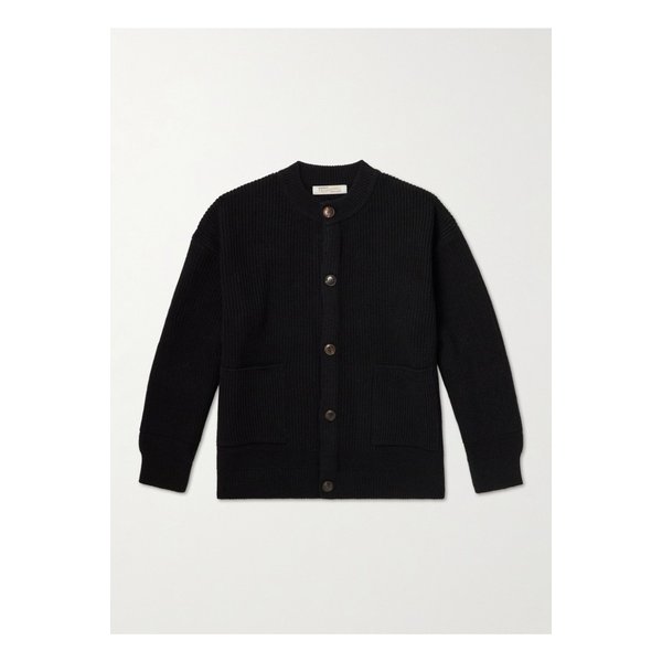 프리즘웍스 골지 울 혼방 가디건 블랙 46376663162897614