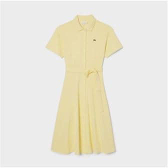 라코스테 [시흥점] 여성 핏앤플레어 벨티드 폴로 드레스 EF9621-55G