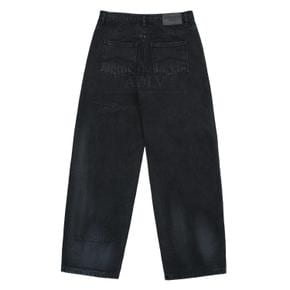 DESTROYED WASHING SPRAY DENIM PANTS BLACK 디스트로이드 데님 블랙