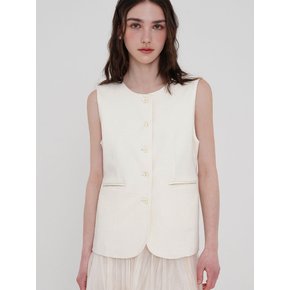 베스트 자켓 - 아이보리