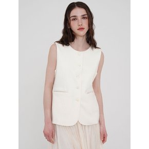 베스트 자켓 - 아이보리