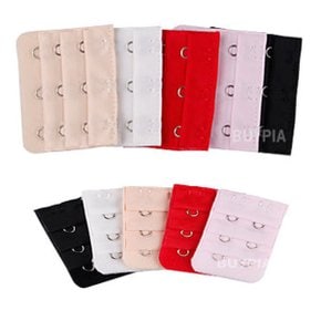 브라 연장 후크 2후크 6아이 속옷 브래지어 끈 브라자