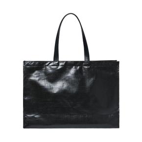 BASIC LOGO TARPAULIN SHOPPER BAG BLACK 베이직타포린쇼퍼백 ACTPSP-BLK