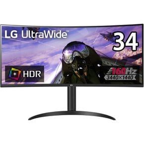 LG UltraGear 34WP65C-B 34 MBRHDRFreeSync 게이밍 모니터 인치21:9 곡면 울트라