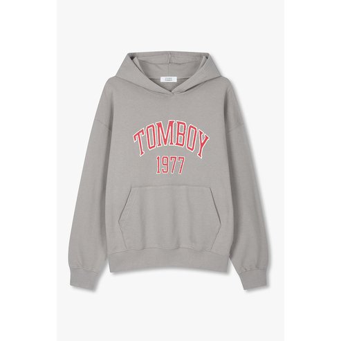 STUDIO TOMBOY 2도 레터링 오버핏 후드 티셔츠 (9175322979)