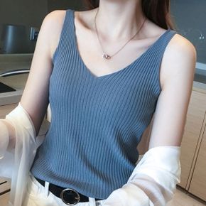 덴스텐 V넥 심플 민소매 5color_P398086802