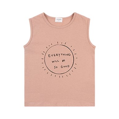 EVERYTHING SLEEVELESS : CORAL BEIGE