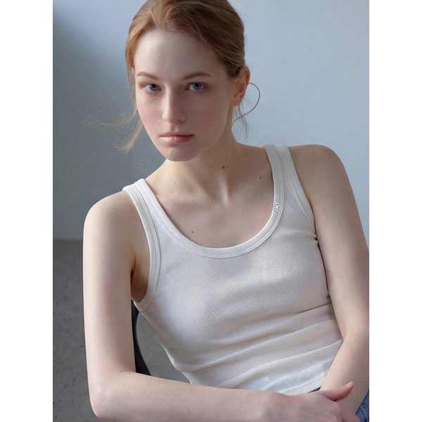 BASIC U-NECK RIBBED SLEEVELESS TOP_N6STS0367