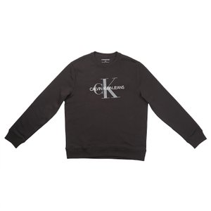 Calvin Klein 캘빈클라인 남성 모노그램 맨투맨 스웨터 블랙