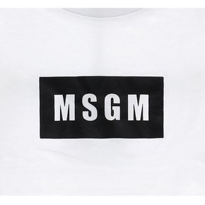 오늘출발 26SS MSGM 키즈 로고 반팔 티셔츠 S6MSJUTH005 001-K