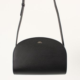 아페쎄 데미룬 사피아노 하프문 숄더백 PXBJQ-F61048 블랙 APC Demi-lune bag