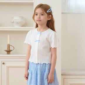 [스타필드 고양]_로엠걸즈 리본 숏 슬리브 골지 가디건 RGSM2645P