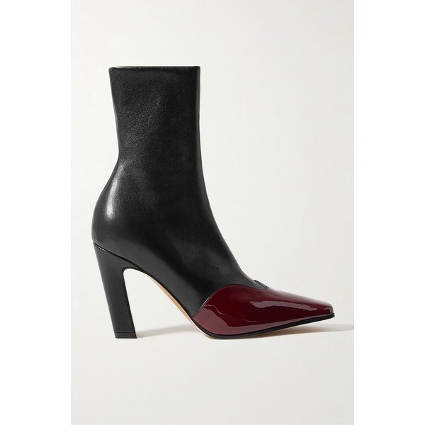 케이트 네바다 투톤 가죽 앵클 부츠 46376663162888035