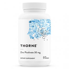 Thorne Research (손 연구) 피코 인산 아연 30mg-아연 보충제-60 캡슐 (3 개 세트)