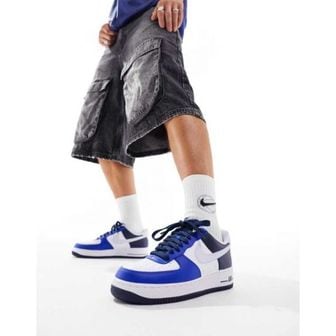 나이키 4094795 Nike Air Force 1 07 sneakers in blue multi