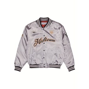 SATIN STADIUM JUMPER_SILVER