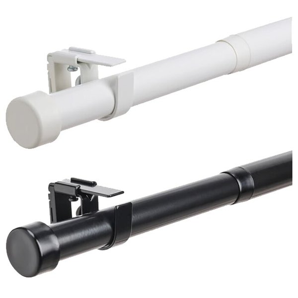 BEKRAFTA 베크레프타 커튼봉세트 120-210cm / 28mm 부자재포함 커튼레일 브래킷형커튼봉