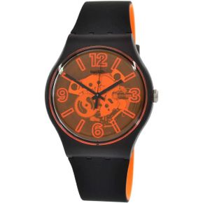 스와치 시계 남성 SUOB164 Mens 아날로그 쿼츠 Silicone Strap Black 팔찌 229493