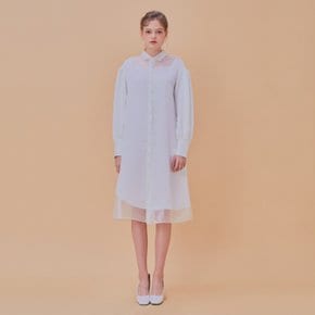 / dramatic shirts dress (white)