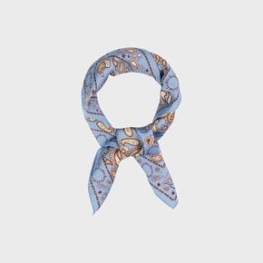 SILKY PAISLEY SCARF_BLUE