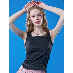 쿨링 이너 나시 마몽 송이 레이어드 티 [블랙]