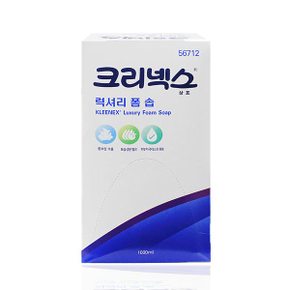 크리넥스 폼솝 거품비누 럭셔리 폼솝 56712 1000ml 1개