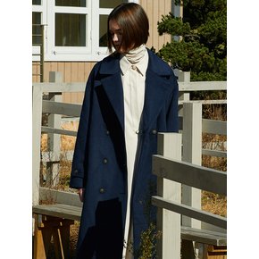 amr1358 double long coat (navy)