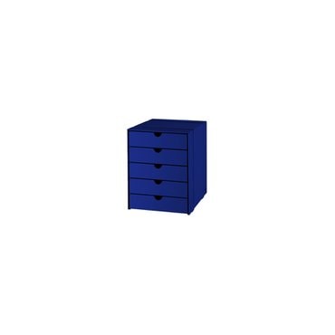 USM [USM 공식수입원] USM Inos Box Set C4 With 5 Closed Trays (Gentian Blue)