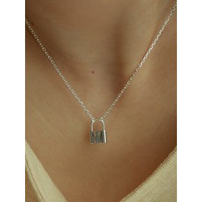 silver locking necklace