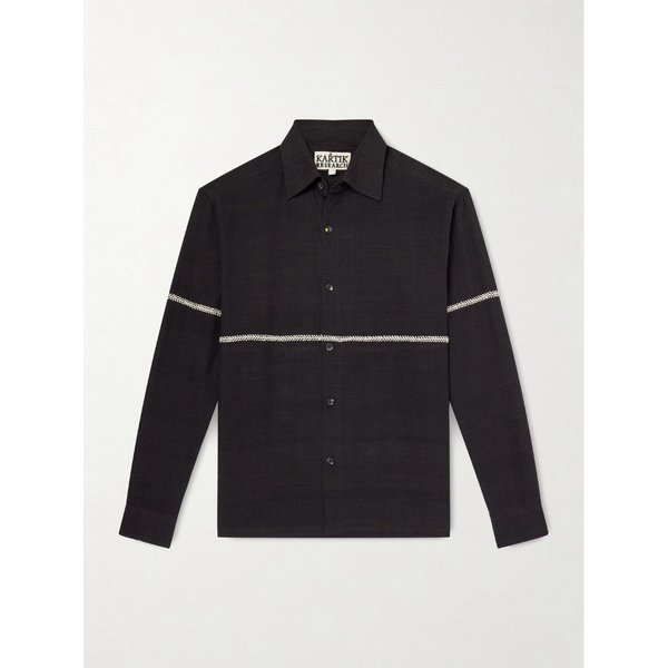 카틱 리서치 라바리 자수 코튼 셔츠 46376663162975380