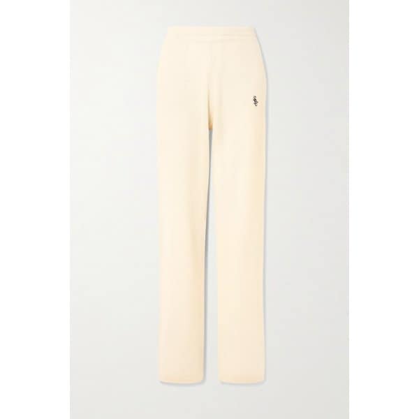 자수 캐시미어 울 블렌드 트랙 팬츠 46376663162977230