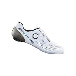 일본 시마노 클릿슈즈 Shimano RC9T SHRC902T 흰색 41cm16.1인치 Wide Road SPDSL 호환 솔 강성