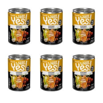  [해외직구]캠벨 스프 웰 예스 치킨 누들 458g 6팩 Campbells Soup Well Yes Chicken Noodle 16.2oz