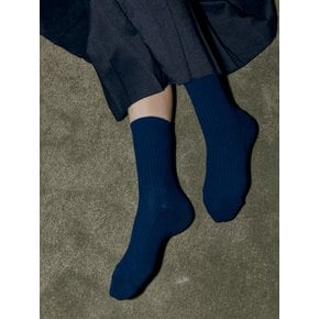 [IHM21085] Essential Rib Socks Navy