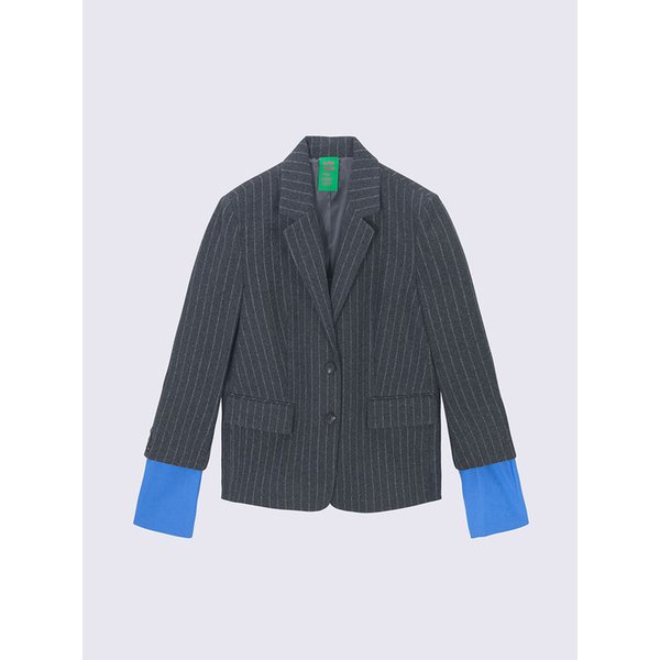 커프스 포인트 울 블레이저 (2 COLOR)