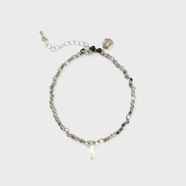 EENK Pearl Ankle Bracelet - Silver