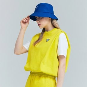 [ [어베이브] 골프 테니스 여성용 오버핏 베스트 조끼 옐로우