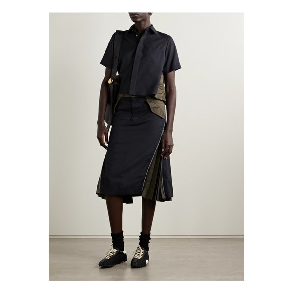 크레이프 셸 셔츠 네이비 46376663162869304