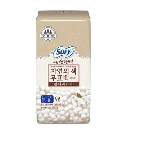 확대된 대표 쏘피 순한면 무표백 속커버 팬티라이너 롱 69p(1)