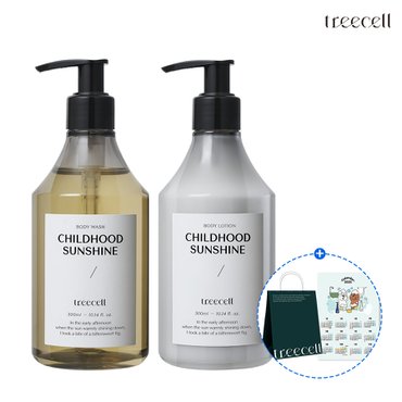 트리셀 [쇼핑백증정][바디케어SET]퍼퓸 바디워시 300ml + 퍼퓸 바디로션 300ml