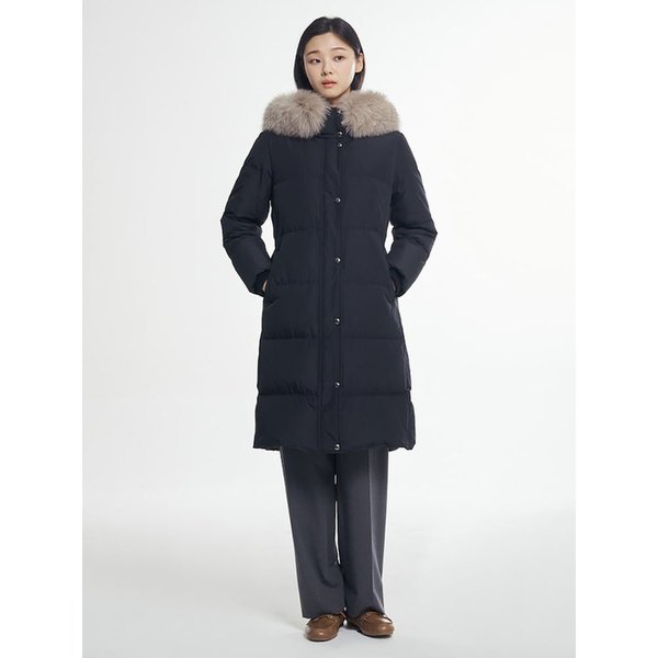 헤비 롱 슬림 다운  블랙 (BF5Y38C075)